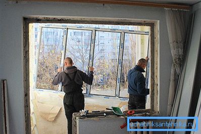Instalace kovového plastového okna Instalace kovového plastového okna