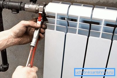 Instalace kulového ventilu na batru
