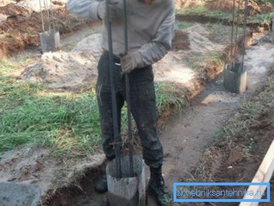 Instalace vyztužovací klece do jamky Instalace vyztužovací klece do jamky