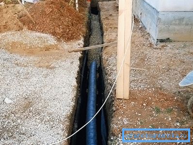 Odvodňovací zařízení kolem domu Odvodňovací zařízení kolem domu