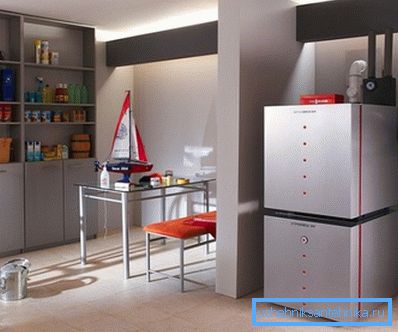 Zařízení s plynovým a elektrickým topným článkem pro venkovský dům Zařízení s plynovým a elektrickým topným článkem pro venkovský dům
