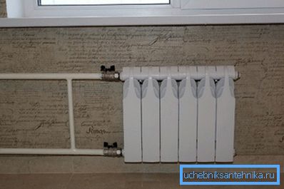Ventily umožňují odpojit baterii od topného systému