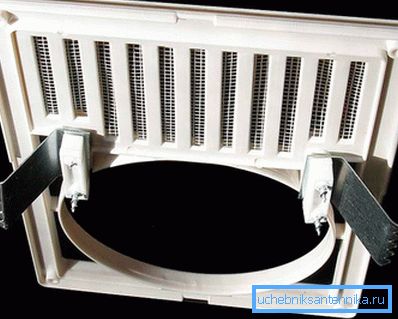 Ventilační mřížka s otvorem pro zvlnění Ventilační mřížka s otvorem pro zvlnění