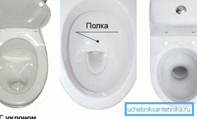 Typy toaletní mísy