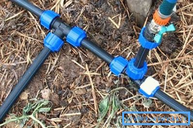 Přívod vody pro zavlažování zahrady HDPE