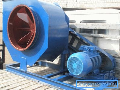 Vysoce výkonný odstředivý vzduchový ventilátor.