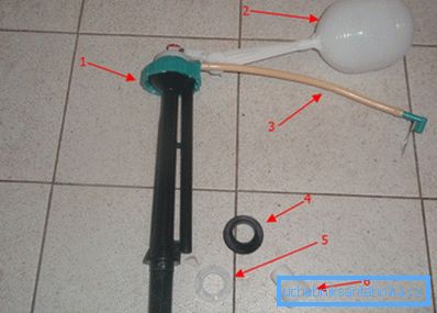 Uzamykací mechanismus s plovákem.