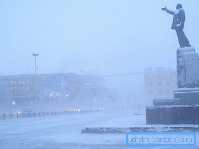 Zima v Jakutu.